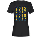 Dynasty 4 Championship Years Golden State Basketball Fan V3 T Shirt