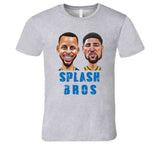 Curry Thompson Splash Bros Caricature Golden State Basketball Fan V2 T Shirt