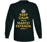 Marco Estrada Keep Calm Oakland Baseball Fan T Shirt