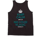 Marc Edouard Vlasic Keep Calm San Jose Hockey Fan T Shirt