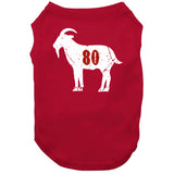 Jerry Rice Goat 80 San Francisco Football Fan Distressed T Shirt