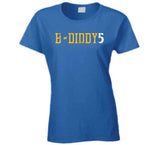 Baron Davis B Diddy 5 Golden State Basketball Fan Distressed T Shirt