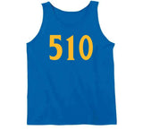 Area Code 510 Golden State Basketball Fan T Shirt