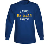 Larry Smith Mr Mean Golden State Basketball Fan Distressed T Shirt