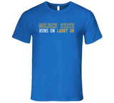 Golden State Runs On Larry Ob Golden State Basketball Fan V2 T Shirt