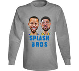 Curry Thompson Splash Bros Caricature Golden State Basketball Fan V2 T Shirt
