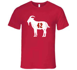 Ronnie Lott Goat 42 San Francisco Football Fan Distressed T Shirt