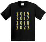 Dynasty 4 Championship Years Golden State Basketball Fan V3 T Shirt