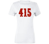 Area Code 415 San Francisco Football Fan V3 T Shirt