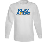 Klay Thompson Klay All Day Golden State Basketball Fan Distressed V2 T Shirt