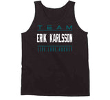 Erik Karlsson Team Live Love Hockey San Jose Hockey Fan T Shirt