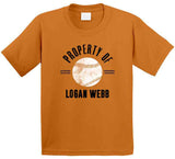 Logan Webb Property Of San Francisco Baseball Fan T Shirt
