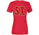 5 Championships 5x San Francisco Football Fan V2 T Shirt