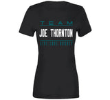 Joe Thornton Team Live Love Hockey San Jose Hockey Fan T Shirt