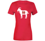Jerry Rice Goat 80 San Francisco Football Fan Distressed T Shirt