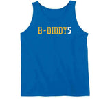 Baron Davis B Diddy 5 Golden State Basketball Fan Distressed T Shirt