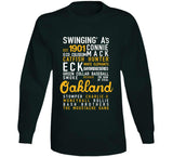 The Legend Of Oakland Banner Oakland Baseball Fan V2 T Shirt