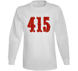 Area Code 415 San Francisco Football Fan V3 T Shirt