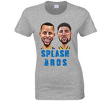 Curry Thompson Splash Bros Caricature Golden State Basketball Fan V2 T Shirt