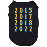 Dynasty 4 Championship Years Golden State Basketball Fan V3 T Shirt