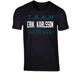 Erik Karlsson Team Live Love Hockey San Jose Hockey Fan T Shirt