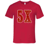 5 Championships 5x San Francisco Football Fan V2 T Shirt