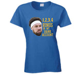 Klay Thompson 4 Rings In My Bank Golden State Basketball Fan T Shirt