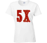 5 Championships 5x San Francisco Football Fan T Shirt