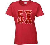 5 Championships 5x San Francisco Football Fan V2 T Shirt