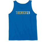 Mitch Richmond The Rock 23 Golden State Basketball Fan Distressed T Shirt