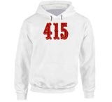 Area Code 415 San Francisco Football Fan V3 T Shirt