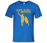 Curry Thompson Splash Brothers Golden State Basketball Fan Distressed T Shirt