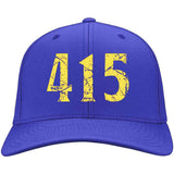 Area Code 415 Golden State Basketball Fan Distressed T Shirt