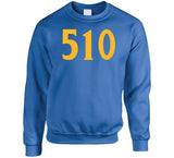 Area Code 510 Golden State Basketball Fan T Shirt