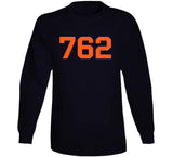 Barry Bonds 762 Home Run Record San Francisco Baseball Fan T Shirt