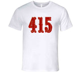 Area Code 415 San Francisco Football Fan V3 T Shirt