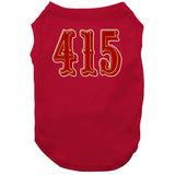 Area Code 415 San Francisco Football Fan T Shirt