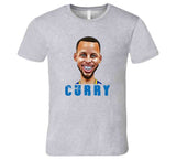 Stephen Curry Caricature Golden State Basketball Fan V2 T Shirt