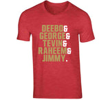 Offense Deebo George Tevin Raheem Jimmy San Francisco Football Fan T Shirt