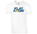 Klay Thompson Klay All Day Golden State Basketball Fan Distressed V2 T Shirt