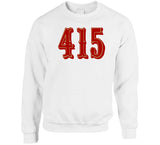 Area Code 415 San Francisco Football Fan V3 T Shirt