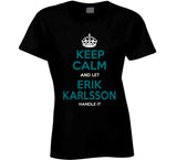 Erik Karlsson Keep Calm San Jose Hockey Fan T Shirt