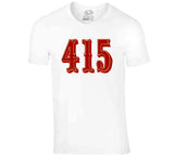 Area Code 415 San Francisco Football Fan V3 T Shirt